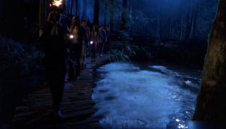 Sometimes the production design is on the right side of spooky, most of the time it’s bad though.